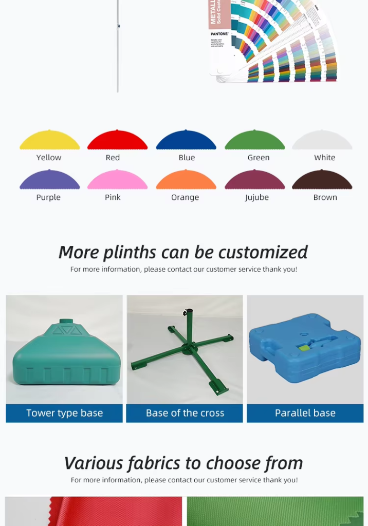 Double-layer Outdoor Sunscreen Parasols Waterproof Sun Umbrella Large Canvas Beach Umbrellapicture4