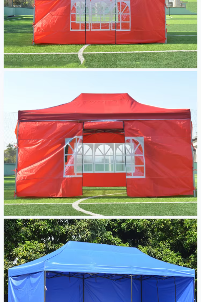 High Quality Outdoor Custom Heavy Duty Canopy Folding 10×20 Gazebo Canopy Trade Show Tent Events With Transparent Roman Windowspicture7