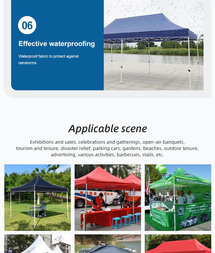 10x20ft Customized Automatic Steel Frame Outdoor Event Ez Pop Up Folding Canopy Tent 3×6picture8