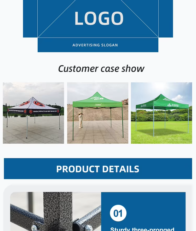 Portable Waterproof Retractable Hexagon 3x3m Canopy Gazebo For Events Pop Up Trade Show Tentpicture5