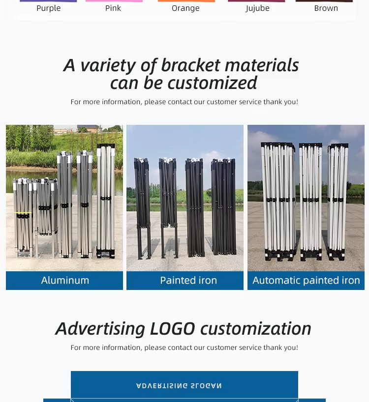 Promotional 2x2m Wedding Trade Show Tent Outdoor Event Patio Steel Gazebo Folding Canopy Tentpicture4