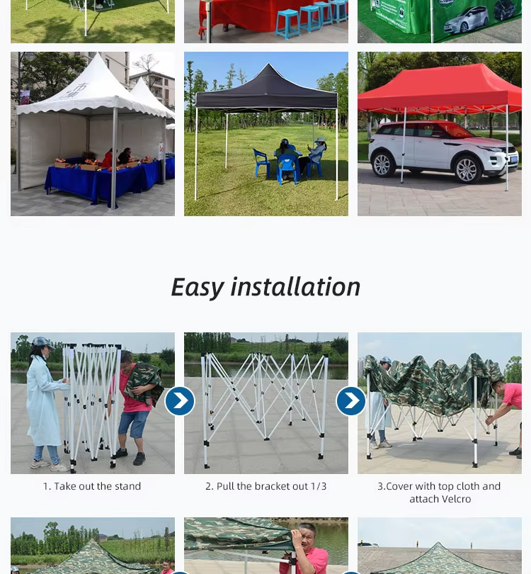 Cheap Custom Folding Printed Portable Pop Up Tent Canopy Outdoor 10x10ft Advertising Party Car Canopy Tentpicture8
