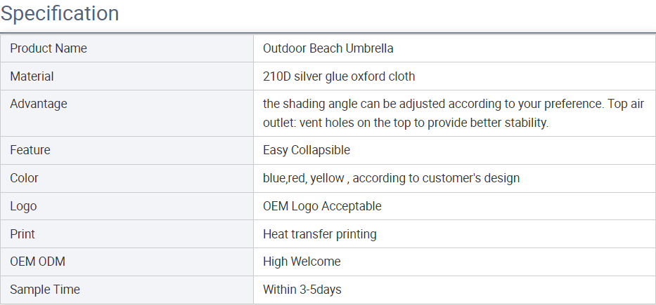 Double-layer Outdoor Sunscreen Parasols Waterproof Sun Umbrella Large Canvas Beach Umbrellapicture10